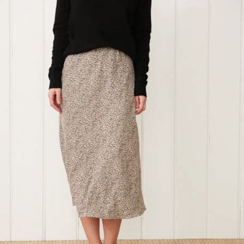 Jenni Kayne Leopard Slip Skirt - NWT size L